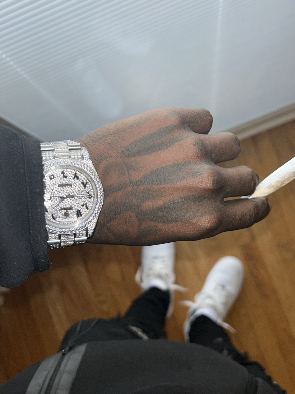 Sparkling Silver Watch with Crystal Accents